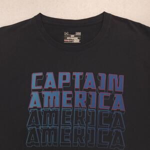 Under Armour Captain America Crew Neck Short Sleeve T Shirt Mens Size L Black